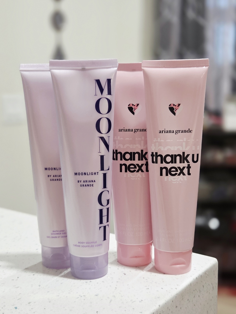 Ariana Grande Moonlight & Thank U Next Body Soufflé / Shower Gel Set